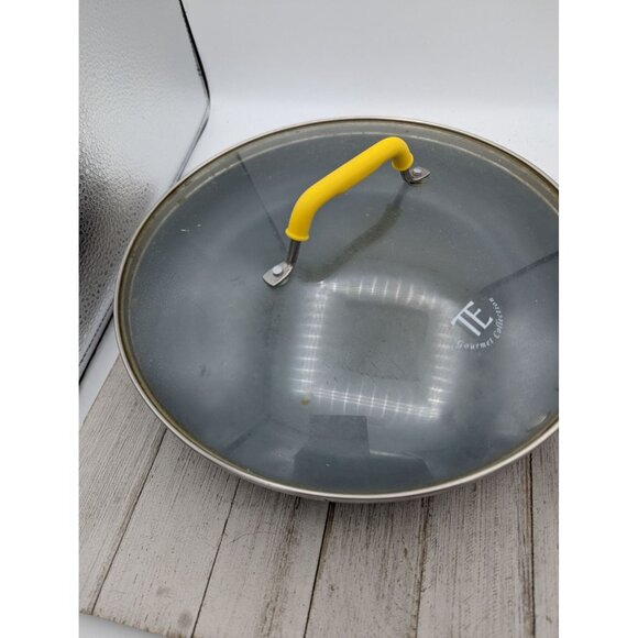 Todd English Limited Collection Green Pan 11" Frying Pan Skillet Lid Yellow - Picture 3 of 11